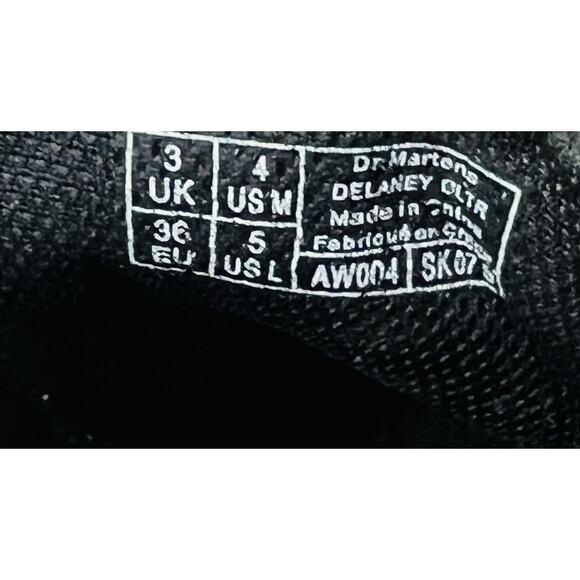 Dr Martens Delaney Glitter Combat Boots Purple Womens Sz 5 Mens Size 4 - Picture 11 of 12